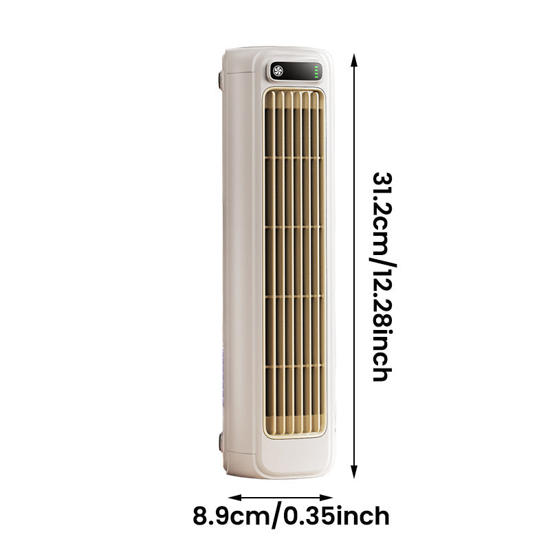 Rechargeable Bladeless Portable Fan with Wall Mount