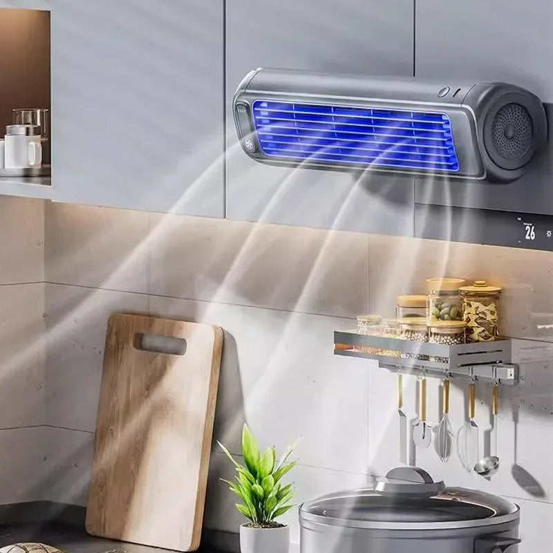 Rechargeable Bladeless Portable Fan with Wall Mount