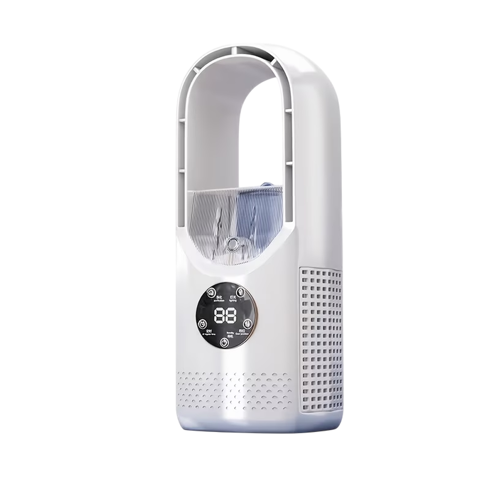 Portable Air Cooler with Mist and Bladeless Airflow