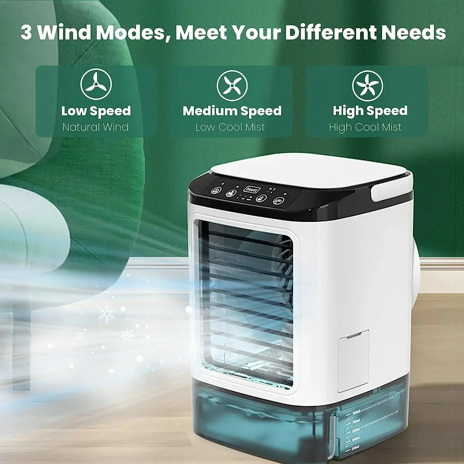 Speed Portable Aircon with Ultrasonic Cooling - Viraye